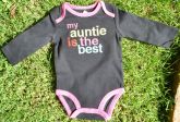 Body Carters Aplique "My auntie is the best" (IM-015)