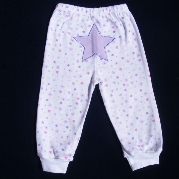 Calça Carters 9-12 meses - Estrela Lilás (IM-011)